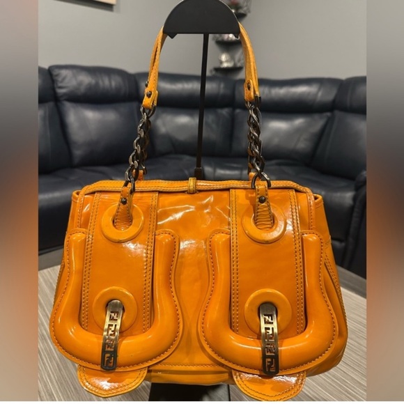 Fendi Handbags - Fendi B. Bag Borsa Orange Women's Bag GUC Authentic